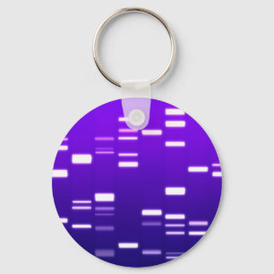 DNA Genetic Code Purple Key Ring