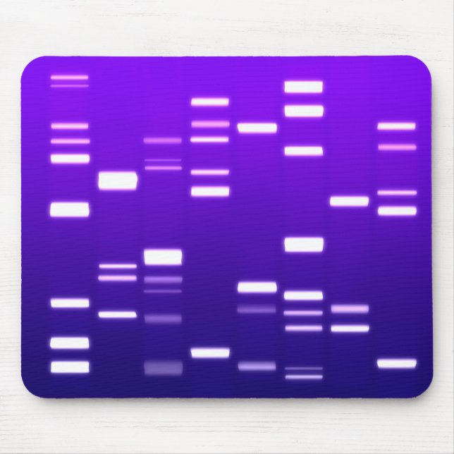 DNA Genetic Code Purple Mouse Mat (Front)