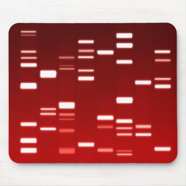 DNA Genetic Code Red Mouse Mat (Front)