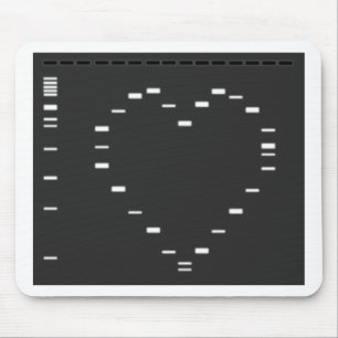 DNA heart on agarose gel Mouse Mat