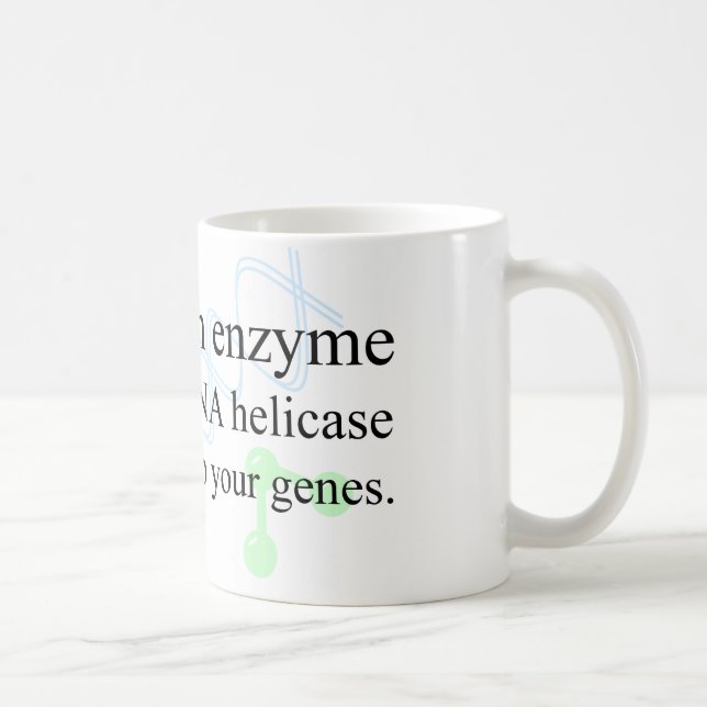 "DNA Helicase" Coffee Mug (Right)