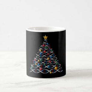 DNA Helix Christmas Tree Biology Science Teacher Coffee Mug