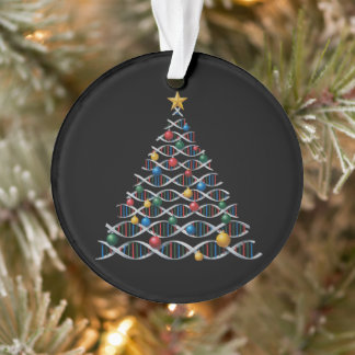 DNA Helix Christmas Tree Biology Science Teacher Ornament