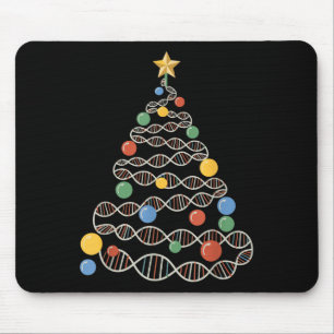 Dna Helix Christmas Tree Scientist Biology Science Mouse Mat