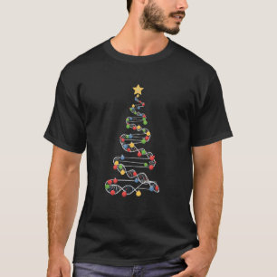 DNA Helix Christmas Tree Scientist Biology Science T-Shirt