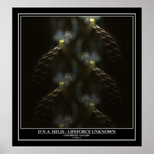 DNA HELIX - LIFEFORCE UNKNOWN POSTER