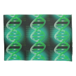 DNA ID Green Pillowcase