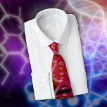 DNA ID Red Medical Science Geek Neck Tie<br><div class="desc">A fun DNA medical science-inspired design. The perfect gift for doctors,  nurses,  scientists,  science teachers,  lab technicians,  biology students or as a keepsake gift for science graduation gifts.Designed by Thisisnotme©</div>