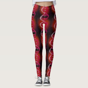 DNA ID Red Science Leggings