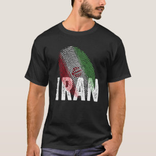 DNA Iranian Proud Iranian Cool Iran Flag T-Shirt