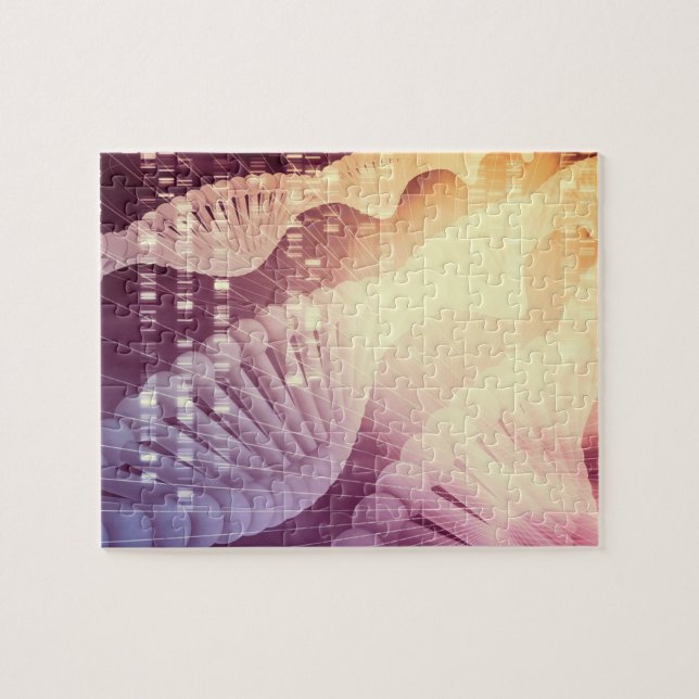 DNA Medical Science and Biotech Chemistry Genes Jigsaw Puzzle (Horizontal)