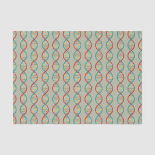 ​​DNA Mid Century Modern STEM Biology Stripe green Tissue Paper