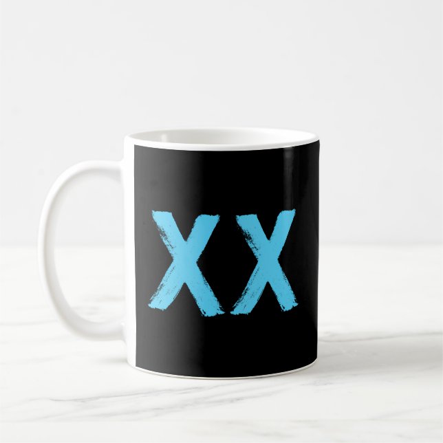 Dna Molecule Xx Female Chromosome Biotechnology Coffee Mug (Left)