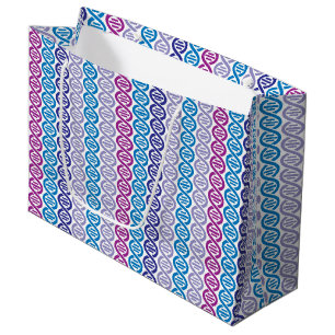 DNA Pattern Large Gift Bag