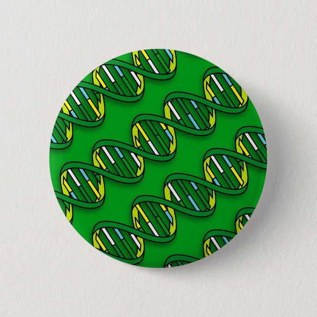 DNA Pattern Medical Science 6 Cm Round Badge (Front)