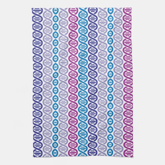 DNA Pattern Tea Towel (Vertical)