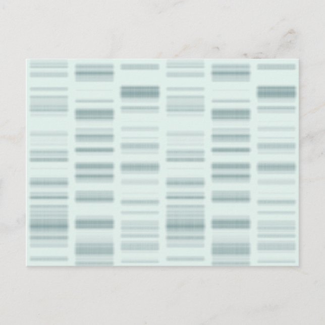 DNA Profiles: Genetic Instructions Creating Life Postcard (Front)