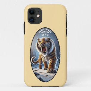 DNA Rebirth of a California Saber Tooth Tiger URM iPhone 11 Case