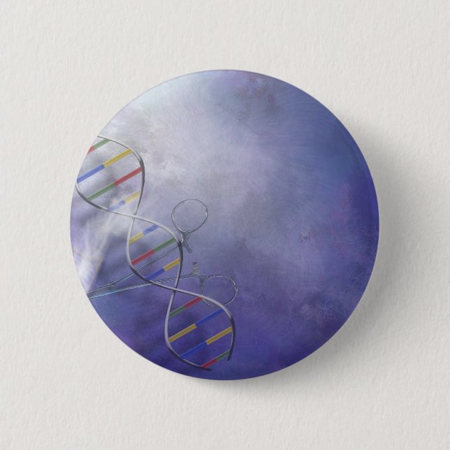 DNA SCIENCE 6 CM ROUND BADGE (Front)