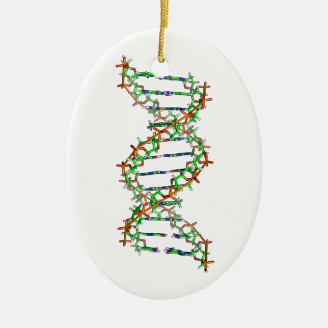 DNA - science/scientist/biology Ceramic Tree Decoration (Front)