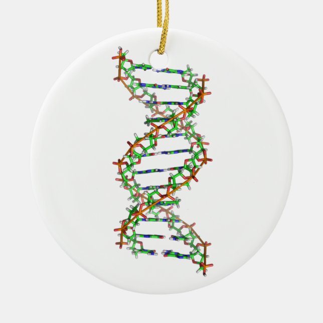 DNA - science/scientist/biology Ceramic Tree Decoration (Front)