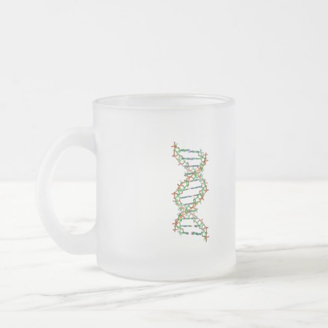 DNA - science/scientist/biology Frosted Glass Coffee Mug (Left)