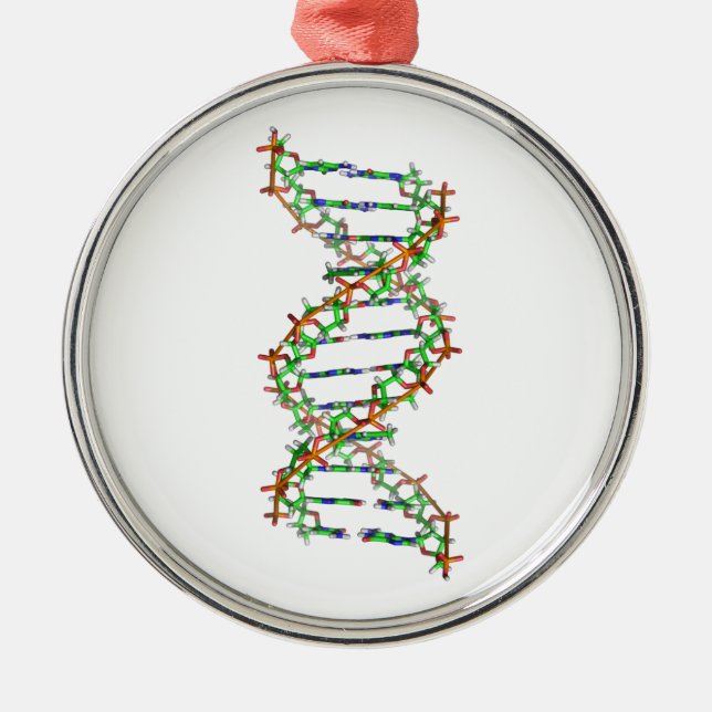 DNA - science/scientist/biology Metal Tree Decoration (Front)