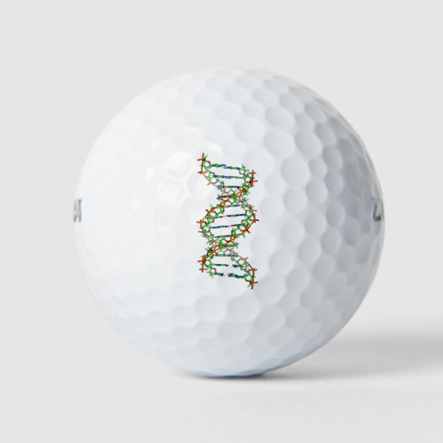 DNA - science/scientist/biology notebook Golf Balls (Front)