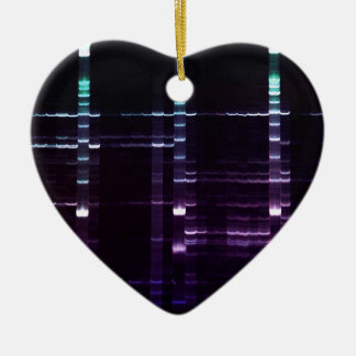 DNA Sequencing Gel 2 Ceramic Tree Decoration