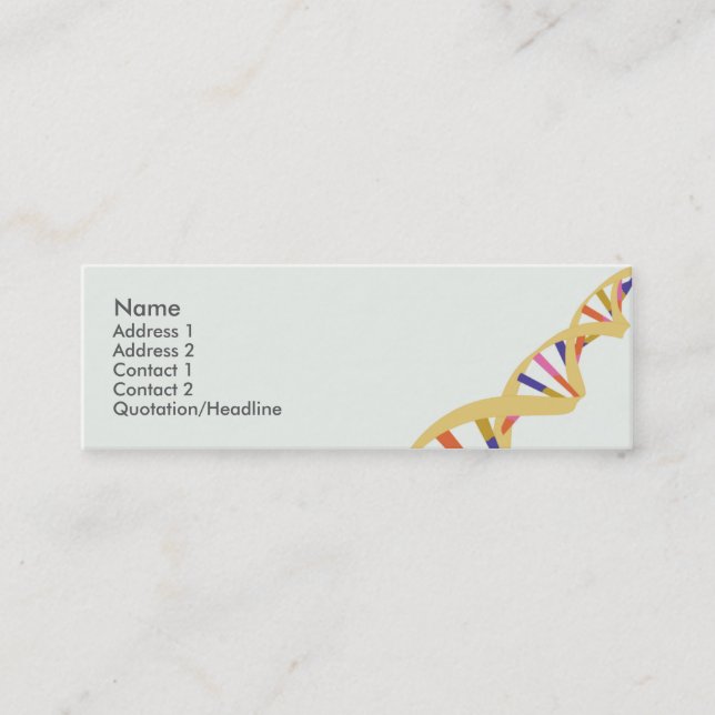 DNA - Skinny Mini Business Card (Front)
