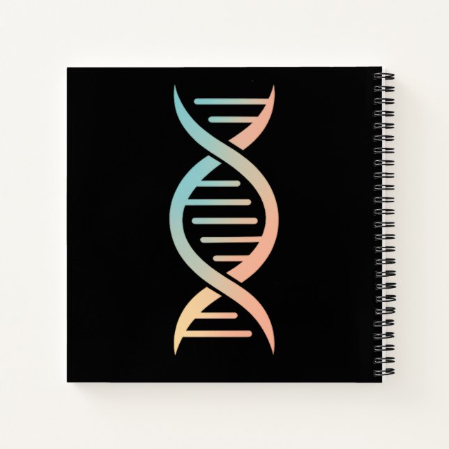 "DNA Spiral Simplicity" Notebook (Back)