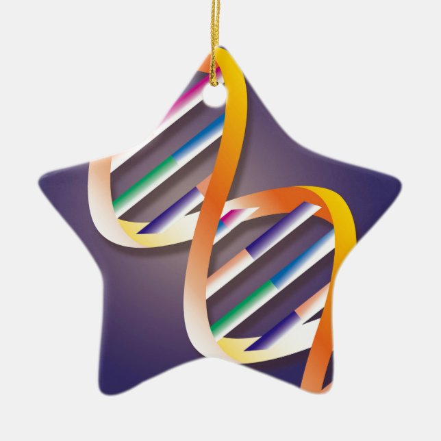 DNA Spotlight Ceramic Tree Decoration (Front)