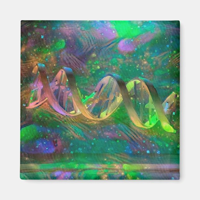 DNA Strand Artwork Magnet (Front)