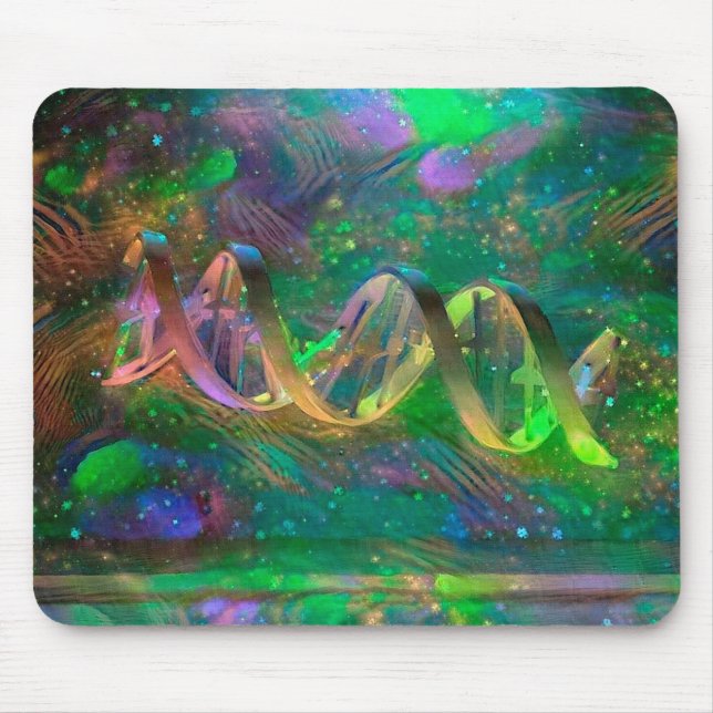 DNA Strand Artwork Mouse Mat (Front)