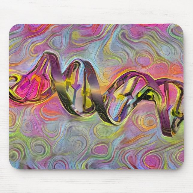 DNA Strand Artwork Mouse Mat (Front)