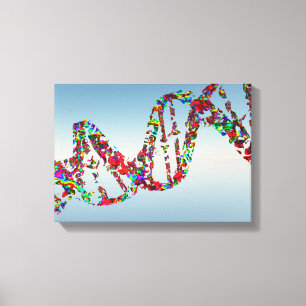 DNA Strand Canvas Print