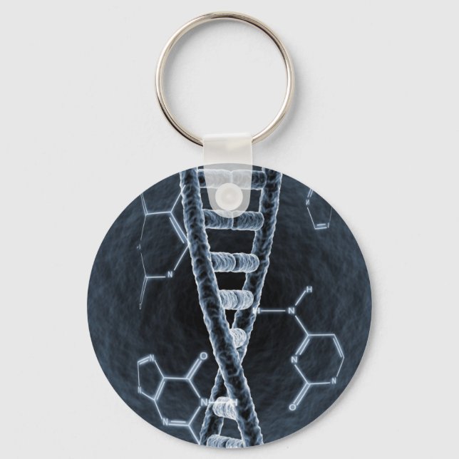 DNA strand Key Ring (Front)