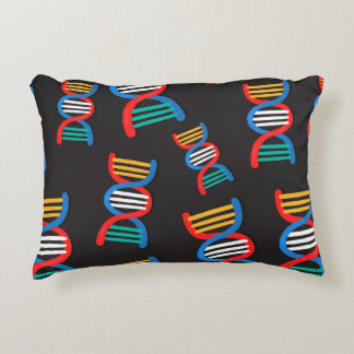 dna strands pattern decorative cushion