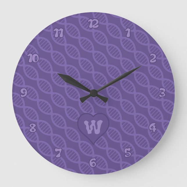 DNA Stripes Clock (Front)