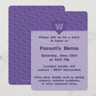DNA Stripes Party Invitation