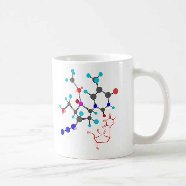 DNA structure diagram Coffee Mug (Right)