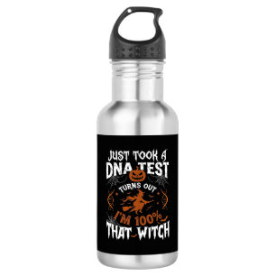 Dna Test Witch Halloween Pumpkin Spider Web 532 Ml Water Bottle
