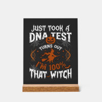 Dna Test Witch Halloween Pumpkin Spider Web