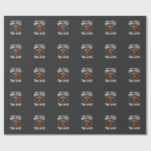 Dna Test Witch Halloween Pumpkin Spider Web Wrapping Paper