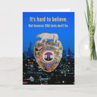 DNA tests don't lie! For Father's Day Card