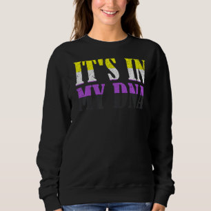 Dna Third Gender Lgbt Queer Nonbinary Flag Proud N Sweatshirt
