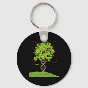 Dna Tree - Biologist Biology Student Science Earth Key Ring