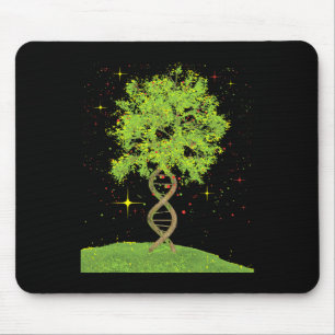Dna Tree - Biologist Biology Student Science Earth Mouse Mat