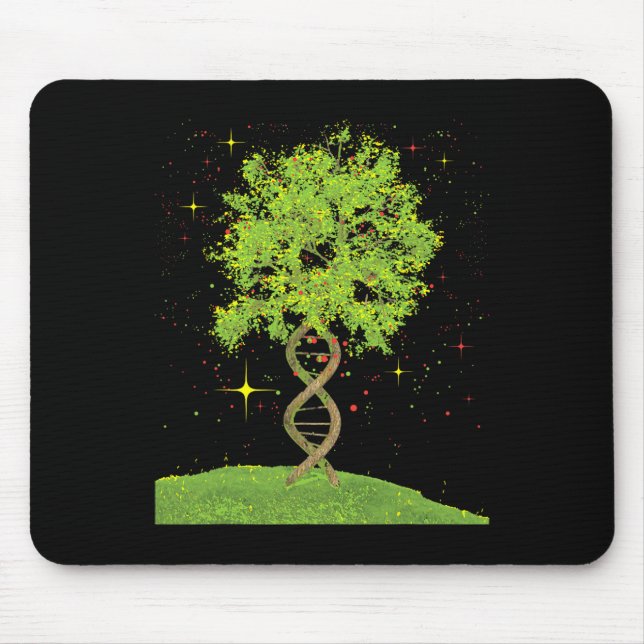 Dna Tree - Biologist Biology Student Science Earth Mouse Mat (Front)