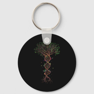 Dna Tree Genetic Funny Earth Day Plant A Tree Life Key Ring